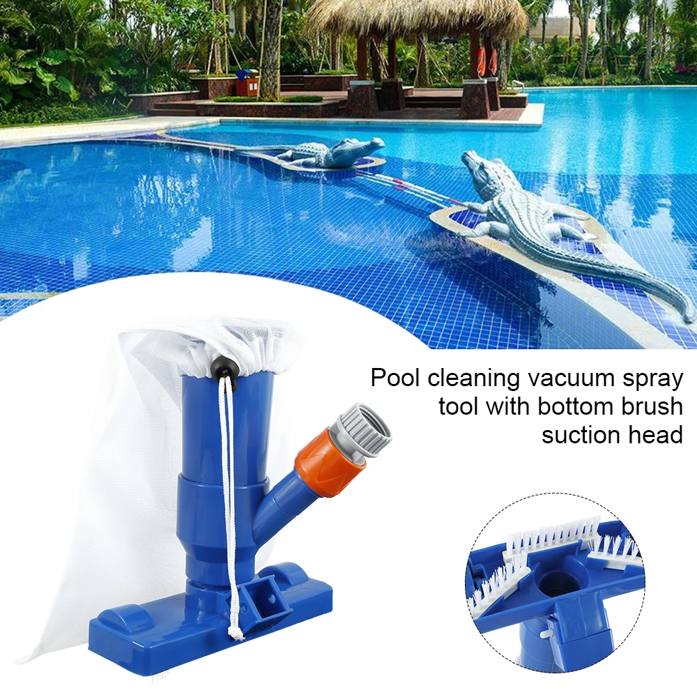 

Swimming Pool Vacuum Cleaner Brush Head Skimmer Net Hot Tub Fountain Spa Pond Cleaning Tool Kit swimming pool accessories