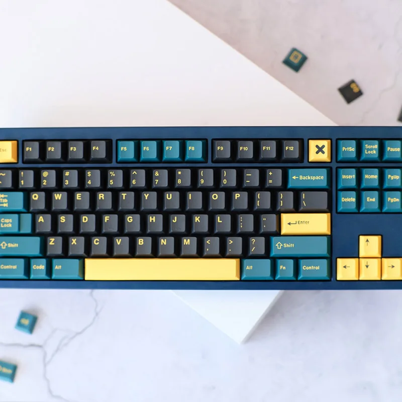 

Клавиатура Mars Green GH60, колпачок для механической клавиатуры, двухцветный переключатель ABS Cherry MX, GMK