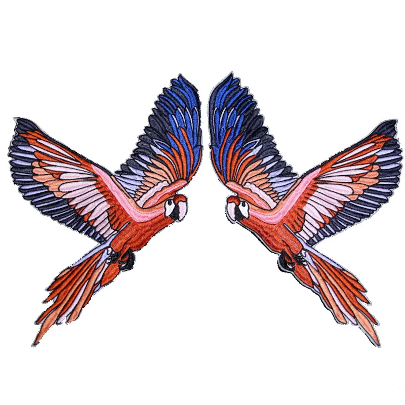 1 пара большой орел вышитые патчи железа на стикер для одежды аппликация вышивка