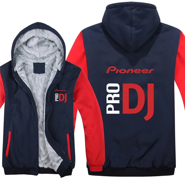 Pioneer Pro толстовки диджейские зимняя утолщенная куртка Для мужчин wo унисекс
