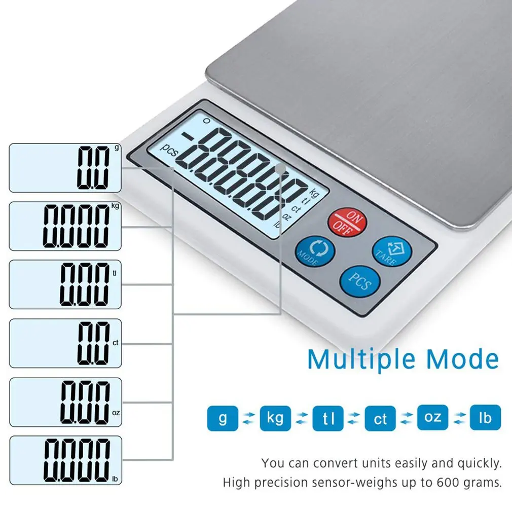 

Portable Digital Electronic Scale Jewelry Scale High Precision Pocket Scale LCD Display Medicinal Material Scale