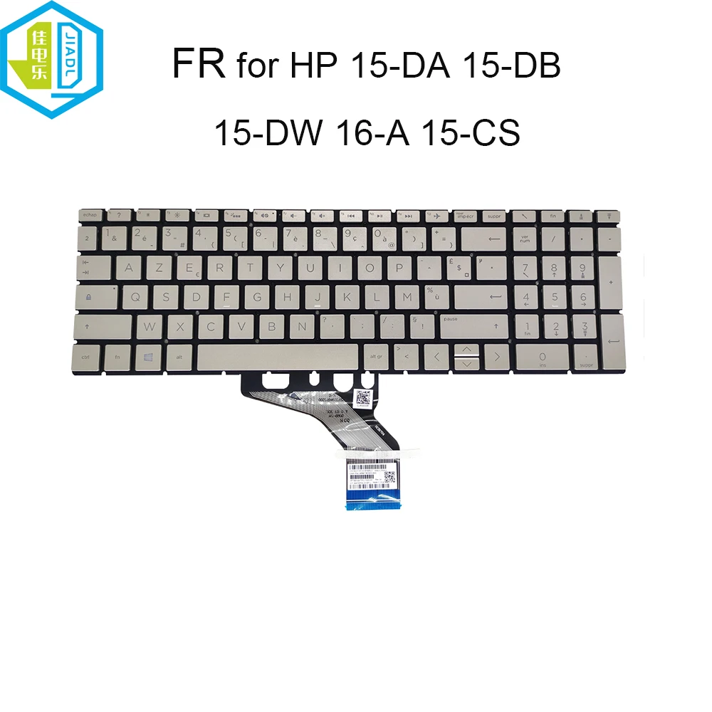 

Azerty French Keyboard backlight for HP 15-DA 15-DB 15-DW DF 15-CS 15-CW 16-A TPN-C135 C136 L13320-051 EU Euro laptops keyboards