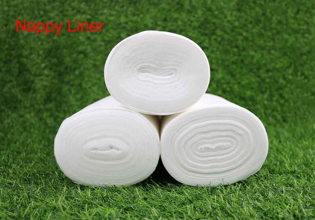 Новинка 2021 6 рулонов одноразовых бамбуковых вкладышей для детских подгузников