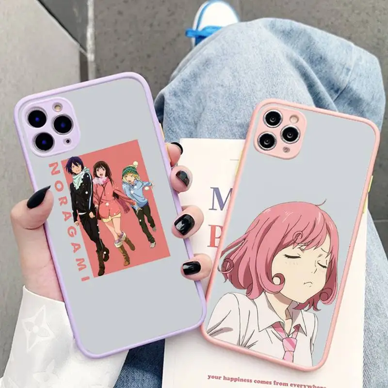 

Japanese Yato Noragami Anime Art Phone Case for iPhone X XR XS 7 8 Plus 11 12 pro MAX Translucent Matte Shockproof Case