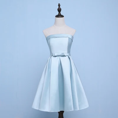 Vestido Azul Marino свадебное платье Элегантное голубое для подружки невесты сестры А