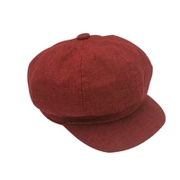 fashion winter hats for women solid plain octagonal newsboy cap men ladies casual wool hat winter beret women painter cap