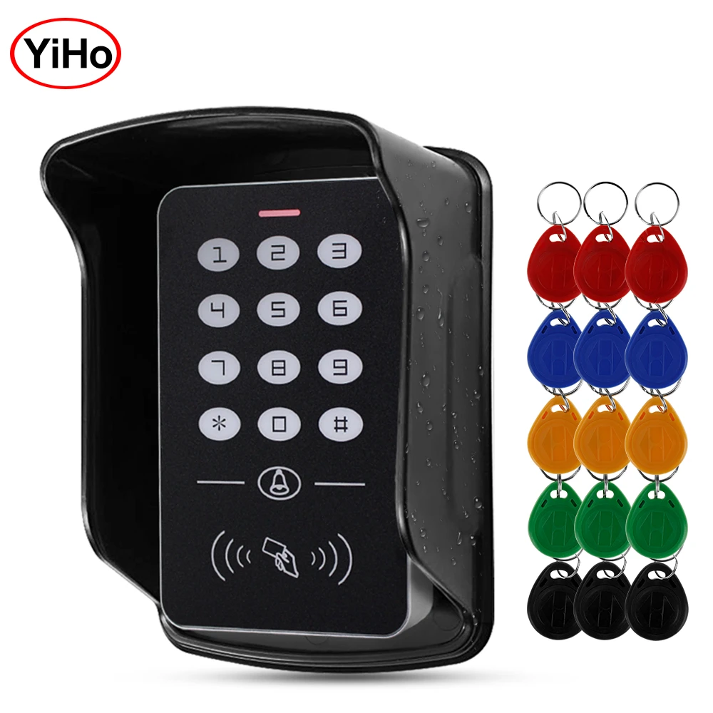 Водонепроницаемая клавиатура RFID с защитой от дождя уличная система контроля