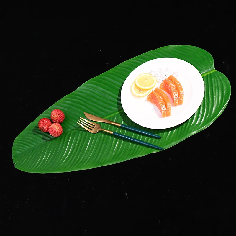 Водонепроницаемые искусственные Тропические Зеленые растения листья банана