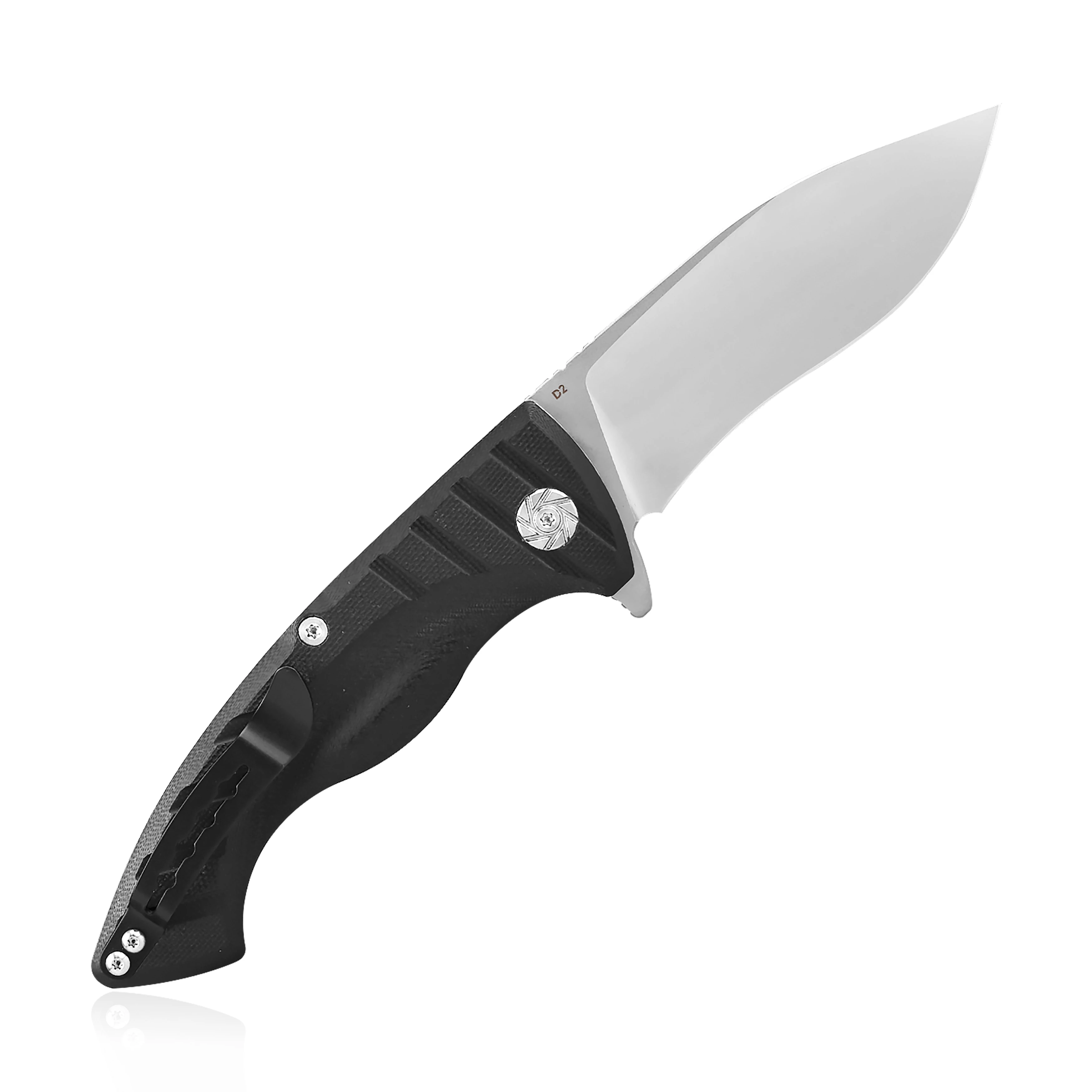 KUBEY KU208 складной карманный нож с зажимом, эргономичная ручка G10 и 3,5 лезвие из стали Kurki D2, Керамический шарикоподшипник шайба