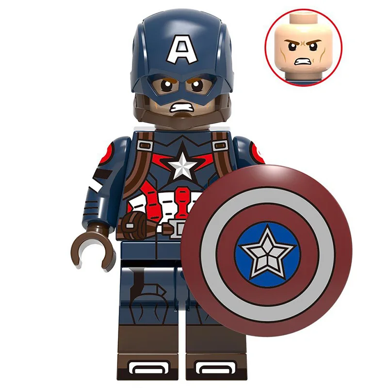 Мини фигурки Мстители 2 Капитан Америка Steve Rogers миньфиг Марвел супер герои