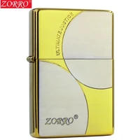 zorro lighter kerosene windproof color separation geometric creative personality fashion grinding wheel mens tool