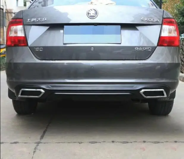 Диффузор заднего бампера для RAPID ABS защитные бамперы Skoda 2015-2018 комплект корпуса