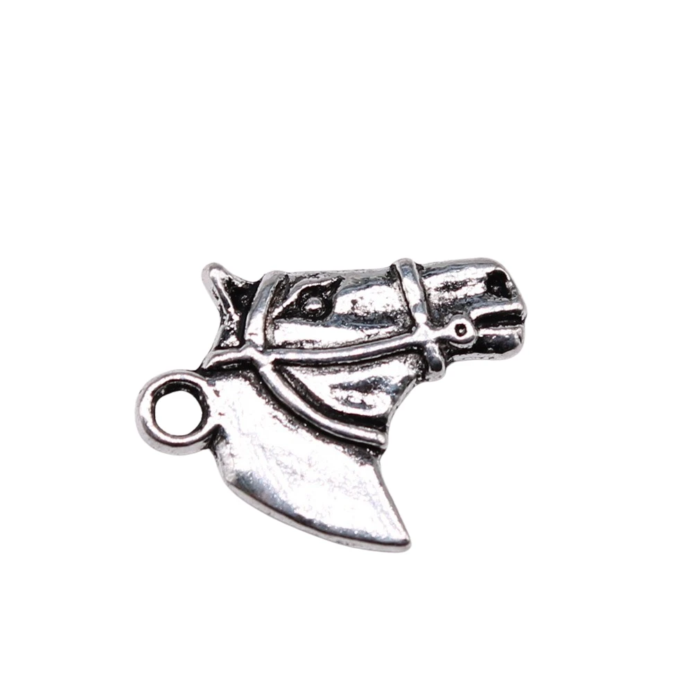 

150pcs 20x16mm Double Sided Horse Head Pendant Horse Pendants Charm Horse Head Pendant