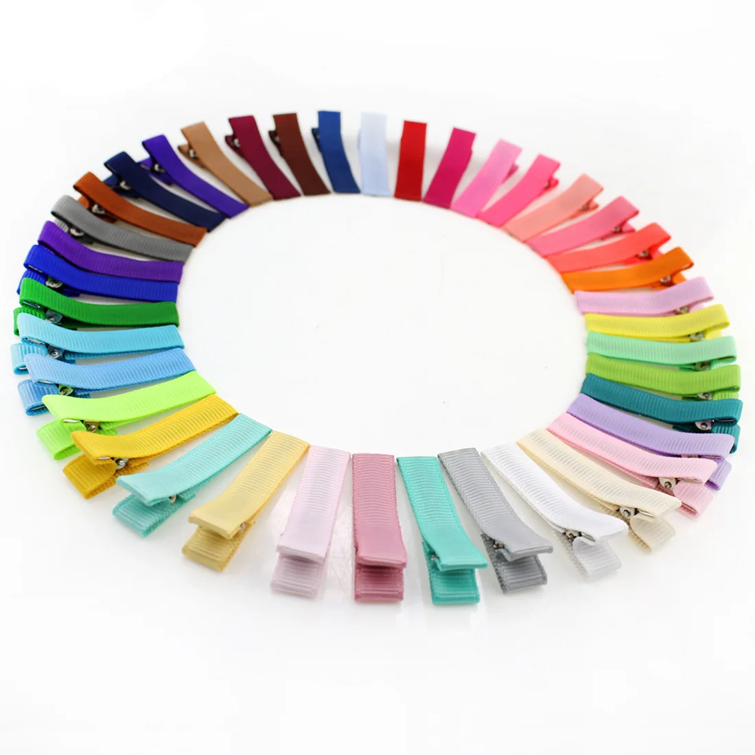 Зажим типа крокодил для волос полностью на подкладке покрытый корсажная лента 1 8