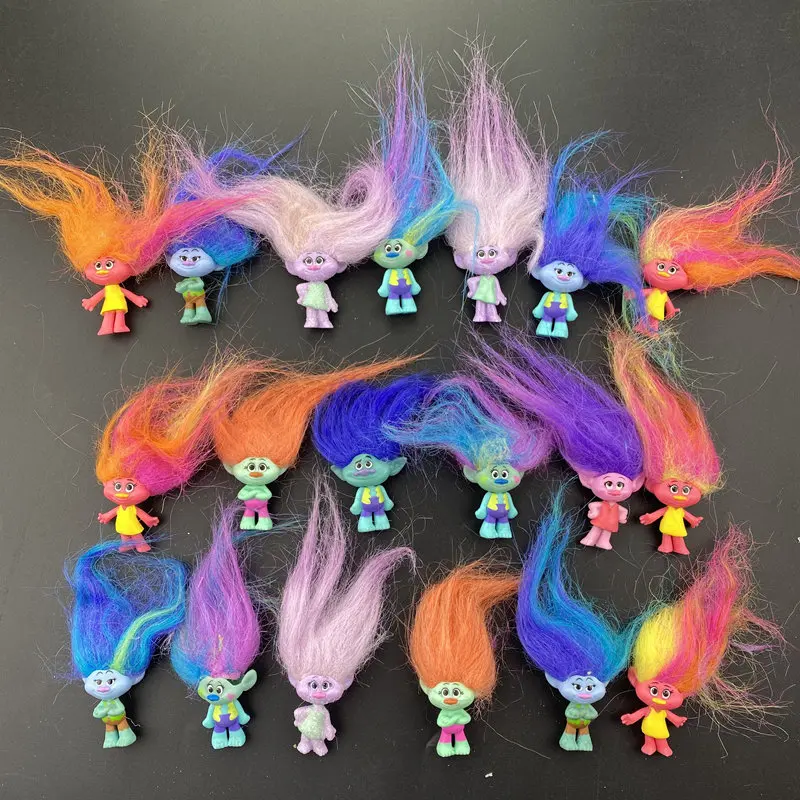 2pc Original Trolls Figures Branch Action Figure Toy Set New Movie Bobby Doll Birthday Party Gift | Dolls