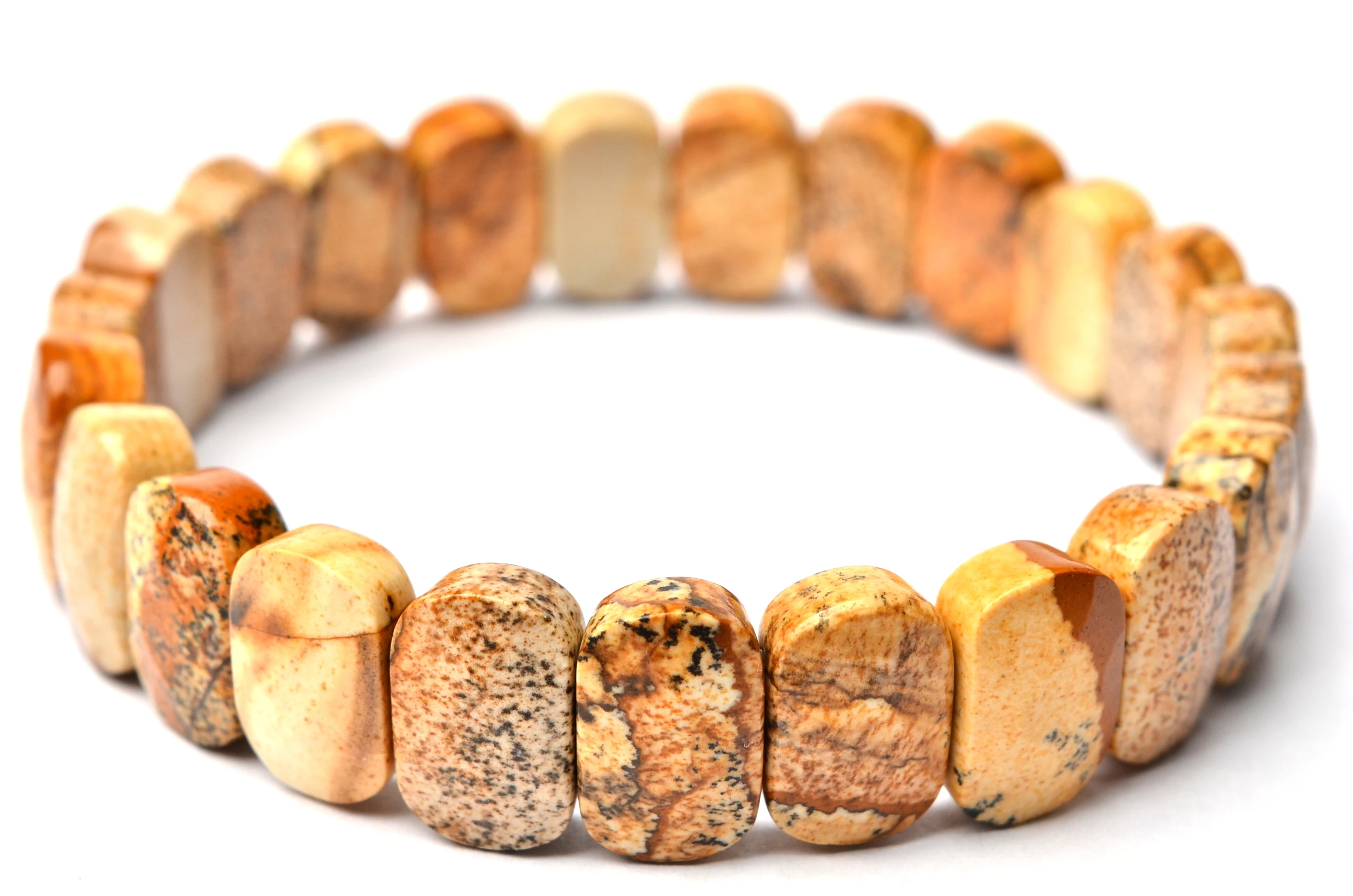 

Picture stone 14x8mm The surface of the cut Exquisite bracelet