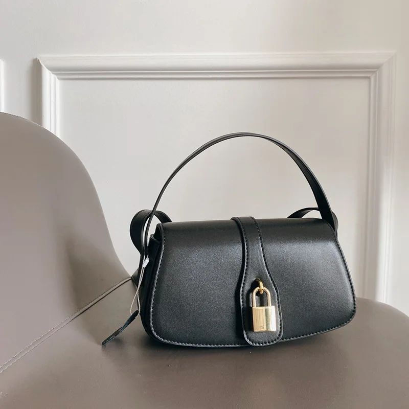 

Fashion Lady Cow Leather Shoulder Bag 2021New Crossbody Bag Genuine Leather Padlock Women Designer Messenger Bag