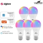 Умная лампа YANDHI Tuya Zigbee 3,0, E27, 10 Вт, RGB + CCT, управление через приложение