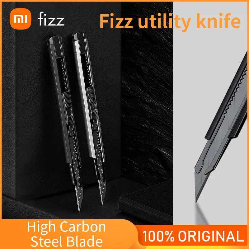 Многофункциональный нож Fizz из алюминиевого сплава, резец для бумаги, металлическое лезвие, самоблокирующийся дизайн, угол обрезки - изображение