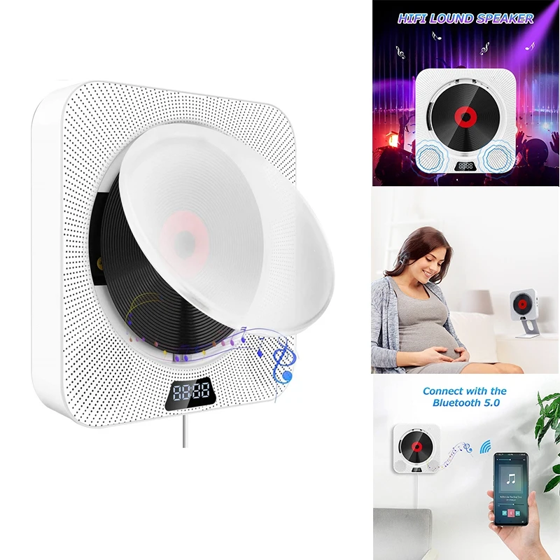 

С Bluetooth, с пультом дистанционного управления, FM-радио, встроенными динамиками Hi-Fi