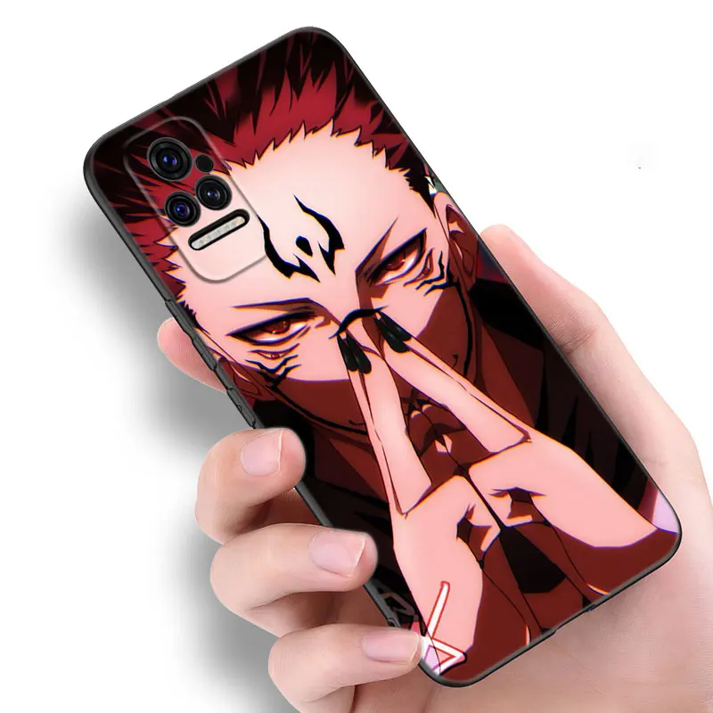 anime sukuna jujutsu kaisen phone case for xiaomi mi redmi poco x3 nfc gt f3 m3 10t 11t 7 7a k20 k40 pro 11i a2 11 lite civi free global shipping
