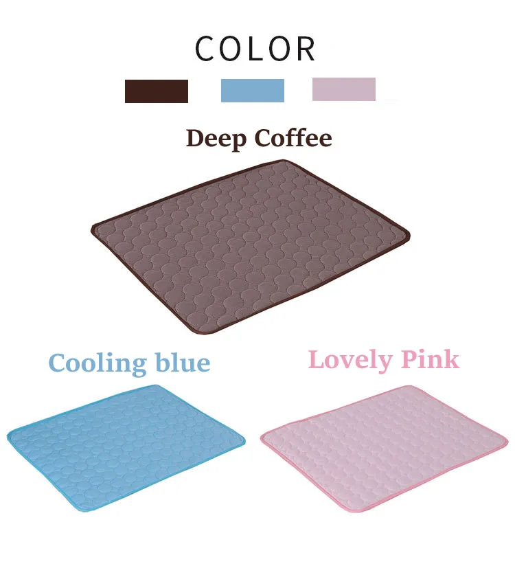 

Summer Pet Cooling Mats for Dogs Summer Dog Bed for Small/Medium/Large Dogs/Cats Pet Cool Sofa Cushion Mattress for Cat S/M/L/XL
