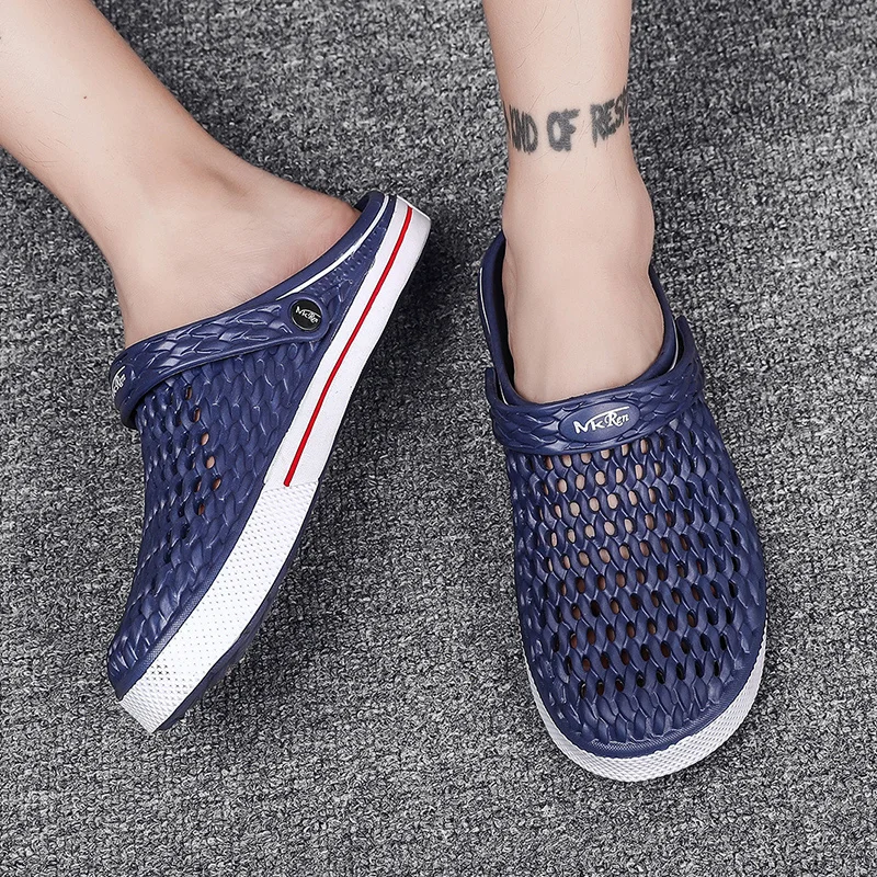 Уличная Мужская водонепроницаемая обувь садовые сабо мужские сандалии для