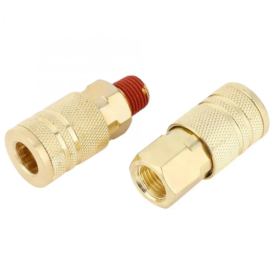 12 шт. быстроразъемный пневматический латунный Железный соединитель NPT 1/4