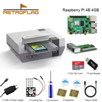 retroflag nespi 4 case raspberry pi 4 case with ssd case cooling fan adaptor heatsinks for raspberry pi 4 model b