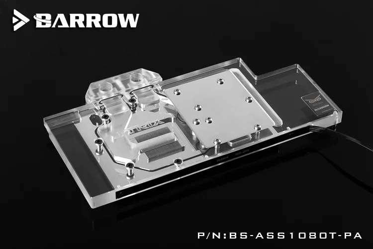Блок видеокарты BARROW используется для ASUS ROG-STRIX-GTX1080TI-O11G-GAMING/1080/1070-O8G-GAMING/1070TI полное покрытие 3PIN D-RGB H