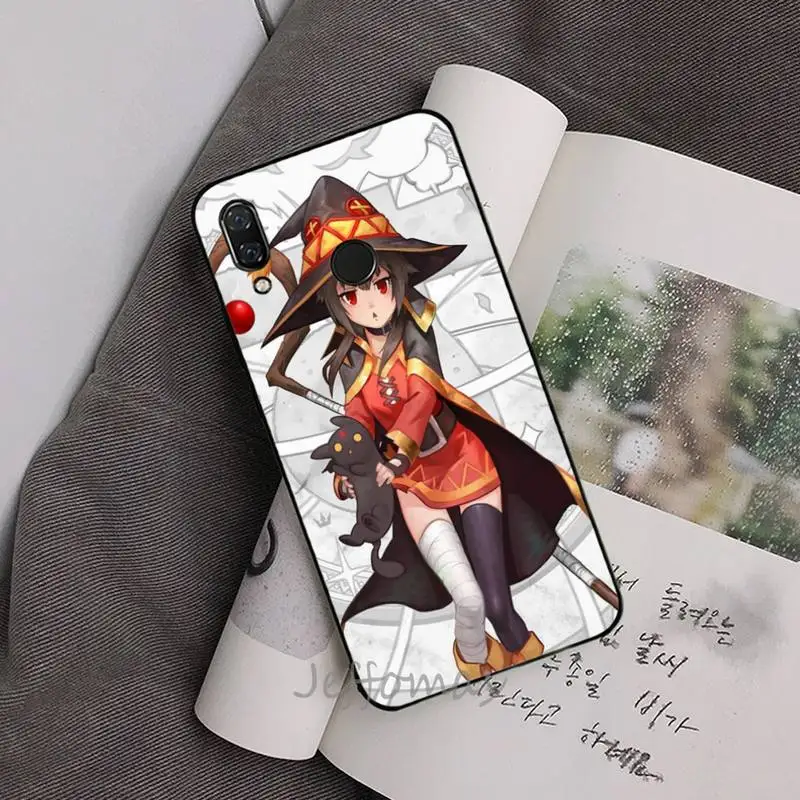 

Konosuba Megumin Phone Case For Xiaomi Redmi note 4 4X 8T 9 9s 10 K20 K30 cc9 9t pro lite max