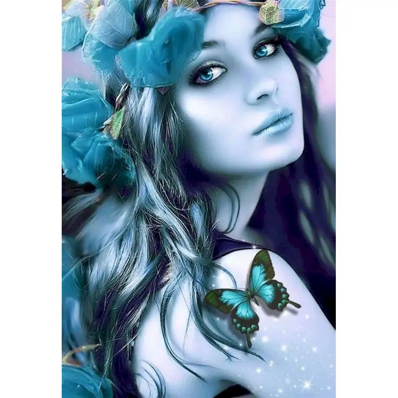 5d Набор для алмазной живописи сделай сам женщина фигурка Бабочка подарки вышивка