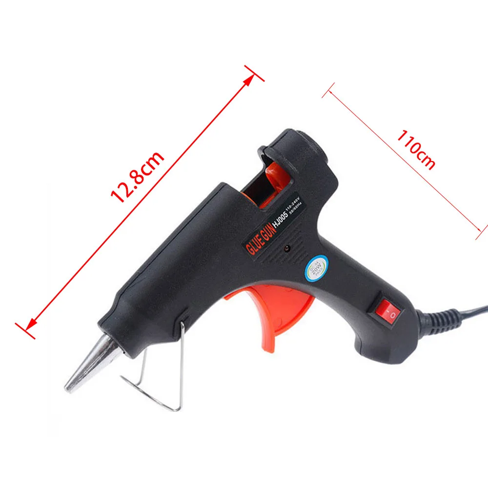 Oauee 20W pistola de pegamento de fusión en caliente con pegamento 7mm * 100mm Mini pistola termo eléctrico calor temperatura de la herramienta de DIY pistola de pegamento CONJUNTO DE REPARACIÓN DE