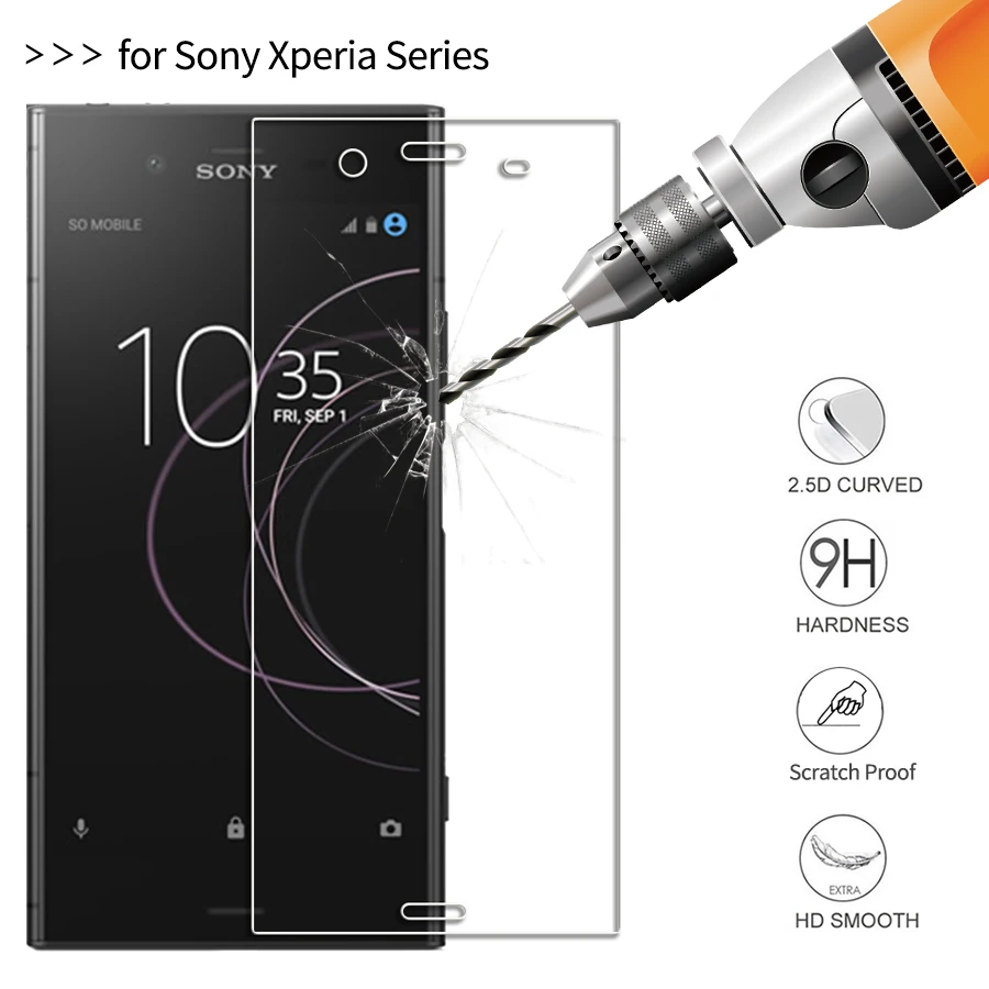 Подходит для Sony Xperia XA XP XZP XA1 plus XA2 XZ2 XZ1 Закаленное стекло пленка подходит изогнутой