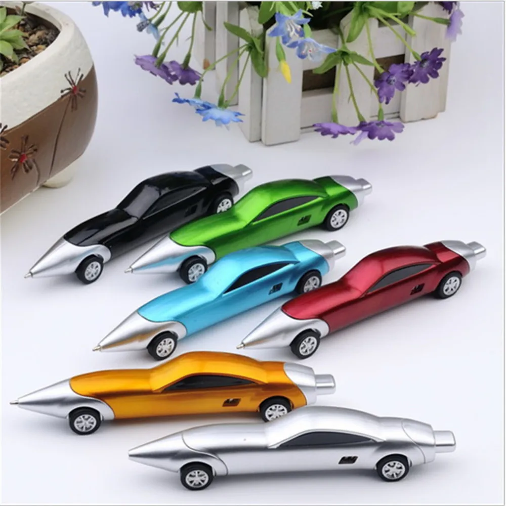 

1pc Novelty Racing Car Design Ballpoint Pen Blue Ink Pen Kids Gift Kawaii Stationery Signature Pen for School Office Supplies