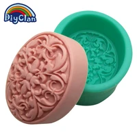 oval handmade flower silicone soap mold for plaster cake pudding jelly dessert chocolate mould decorative soap mould s0249tt