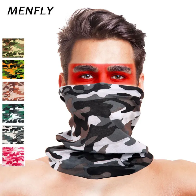 

MENFLY тактическая камуфляжная бандана для езды на мотоцикле, защита для езды на велосипеде, головной платок для кемпинга, пешего туризма, защи...