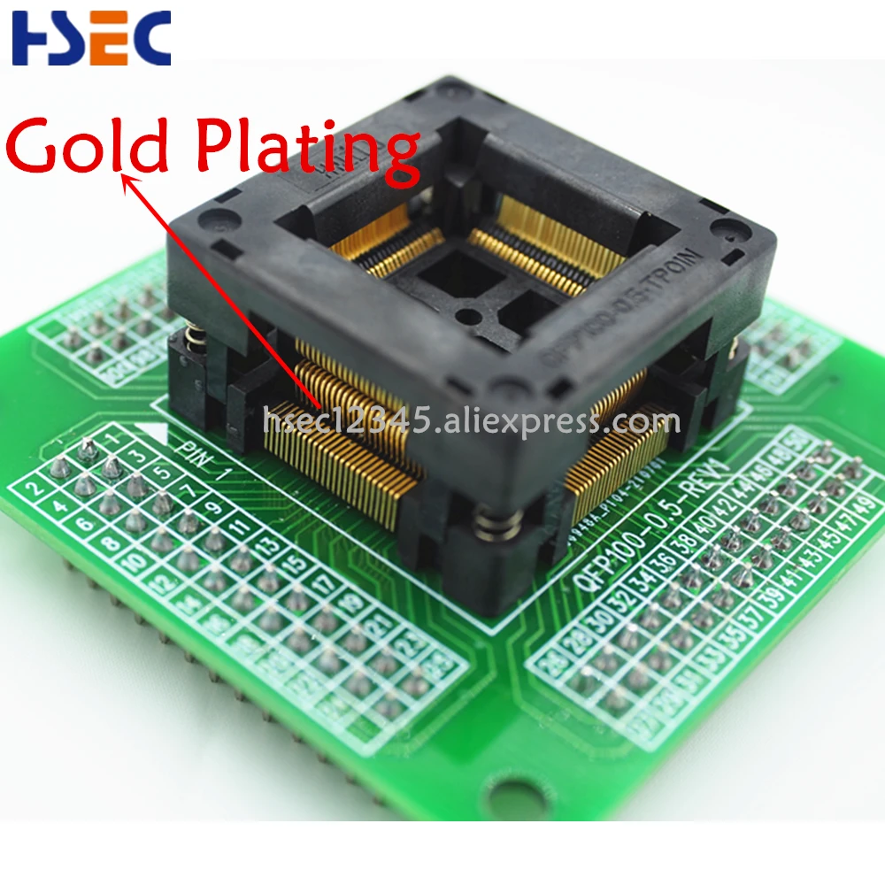 Высококачественный Программируемый разъем TQFP100 FQFP100 QFP100 к DIP100 Стандартный