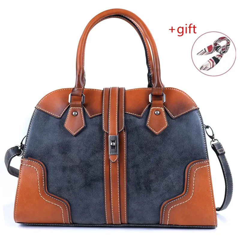 

New Luxury Vintage Handbags for Women Leather Shoulder Bag Female Large Capacity Casual Tote Bag Sac Femme Handbag 2021 Totes