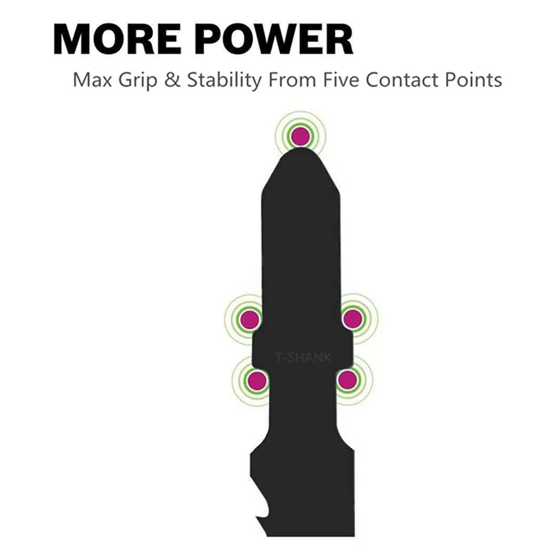 

8 Pcs Router Collet Set Chuck Heads Adapter with 20Pcs Reciprocating Jigsaw Blade T101AO