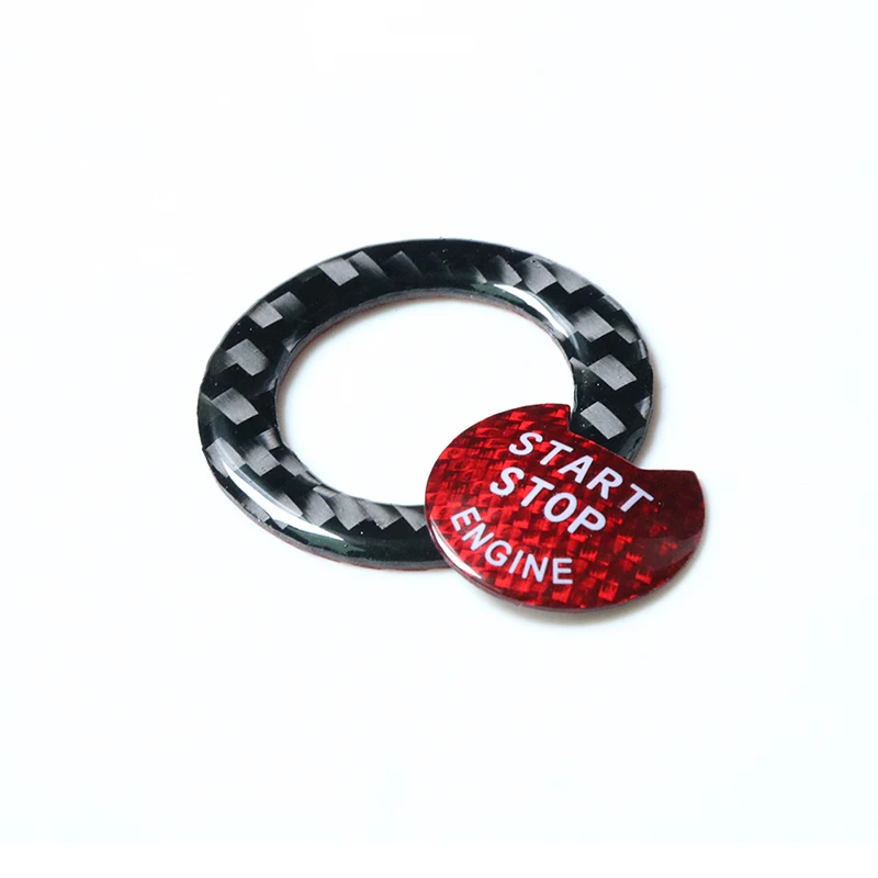 Автомобильный Стайлинг красная крышка кнопки старта и остановки двигателя из