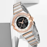 kademan famous women watch new luxury gifts for girl top brand business quartz watch lcd digital party elegant ladies wristwatch
