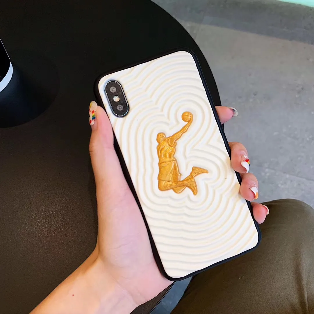 Роскошный баскетбольный король обувь кроссовки James Slam dunk чехол для iPhone X XS Max Xr 7 8 6