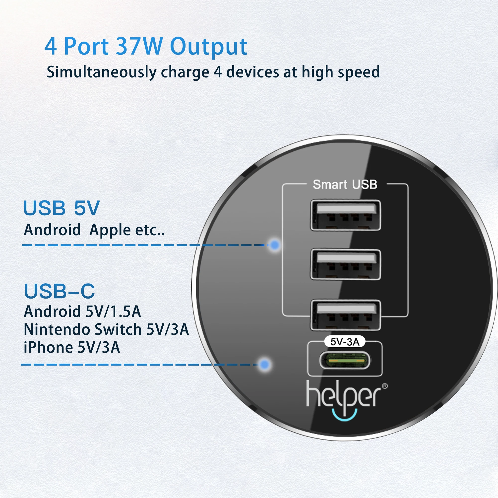 usb c 4 port usb charger with eu uk au travel plug for iphone android like galaxy s6 s7 s9 iphone 6s 7 plus xiaomi and more free global shipping