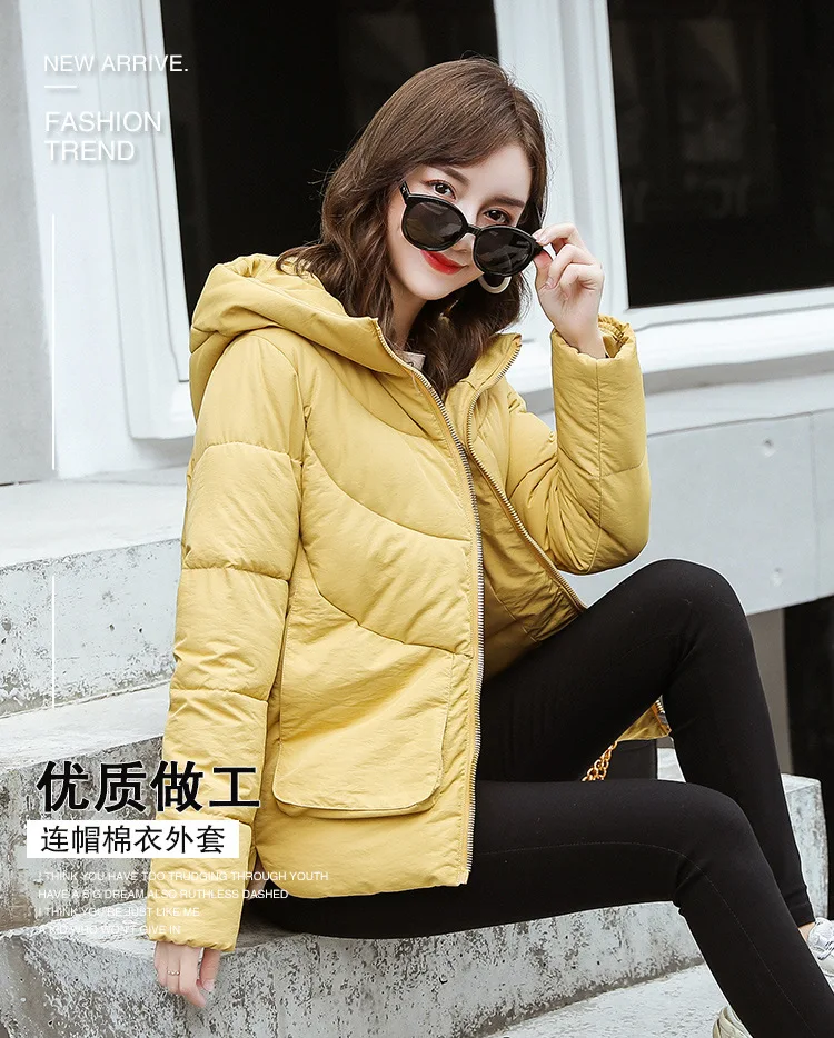Abrigos Mujer Invierno 2019 короткая зимняя куртка женская меховая хлопковая стеганая