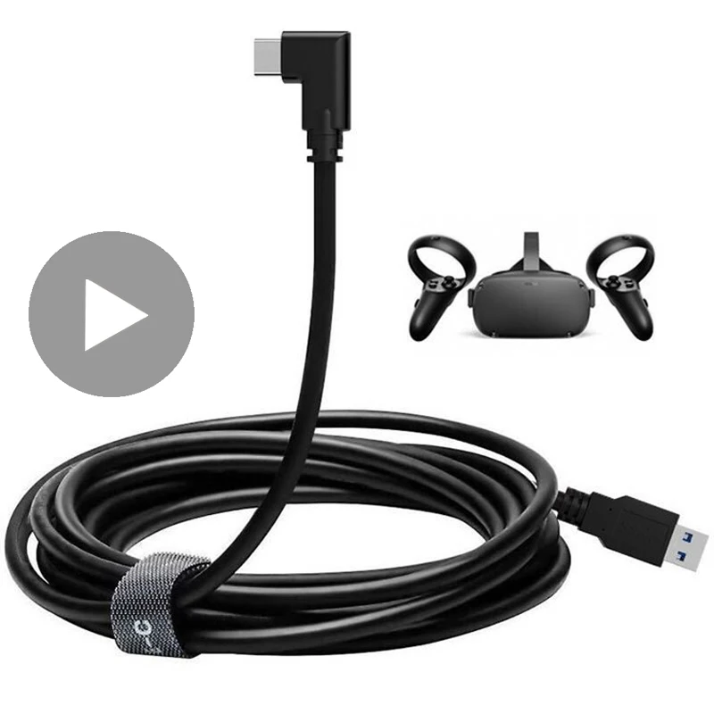 

Cable Link For Quest2 Oculus Quest 2 USB Type C To Type C 5M Accessories Smart 3D VR Glasses Virtual Reality Real Headset Helmet