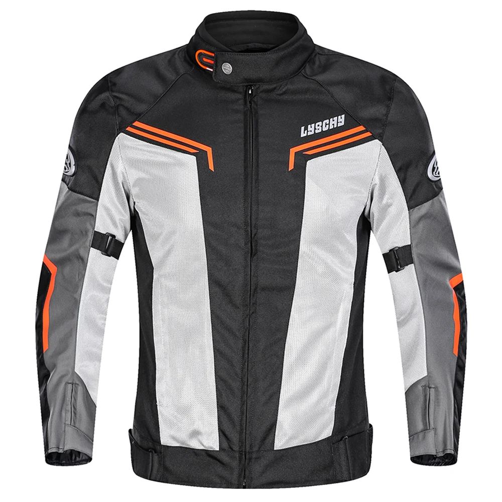 

LYSCHY Riding Motorcycle Jacket Removeable CE Protection Summer Breathable Inner Detachable Oxford Motorcycle Motocross Clothing