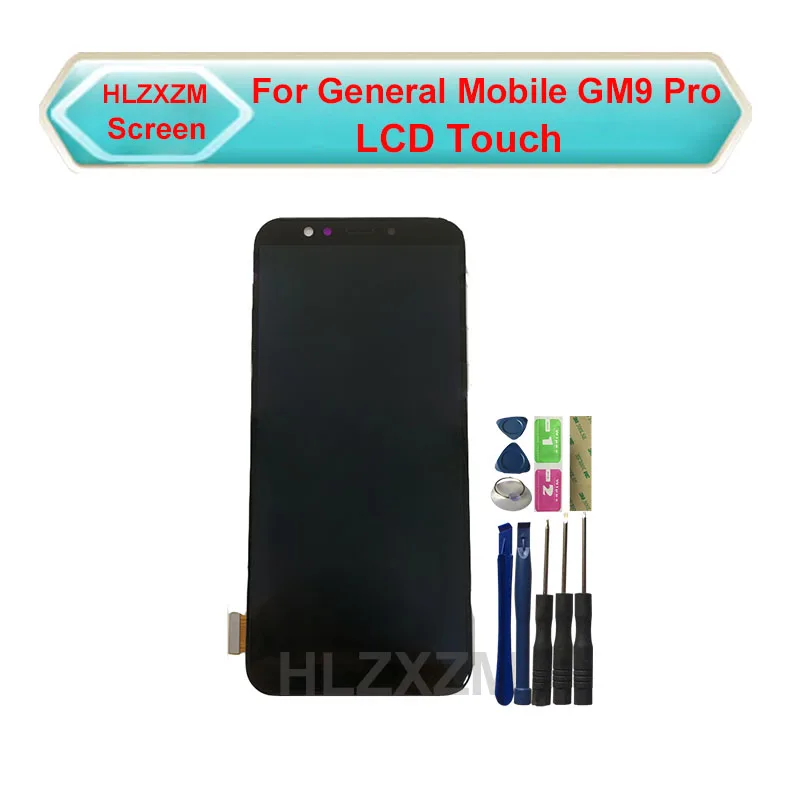 

ЖК-дисплей для General Mobile GM9 Pro с сенсорным экраном, дигитайзер в сборе, Сменный датчик с инструментами