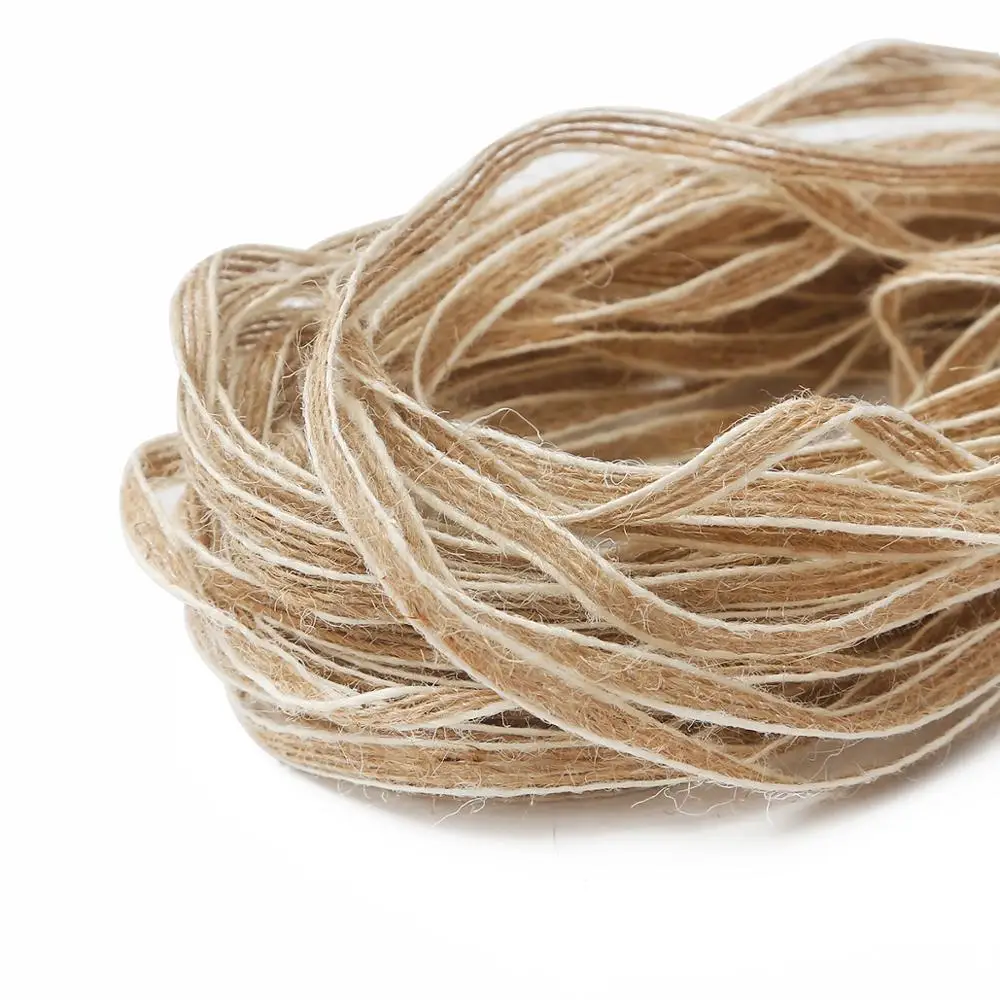 10 м лента из натуральной джутовой мешковины веревочные шнуры пеньки винтажное