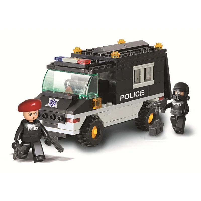 

127pcs 1600 SLuban Maritime Police Series Building Block Minifigures Educational Toy Block Toys For Kids Gifts Boys